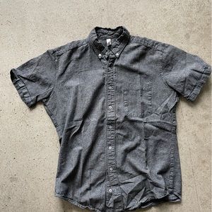 Men’s American Apparel Chambray Short Sleeve Shirt